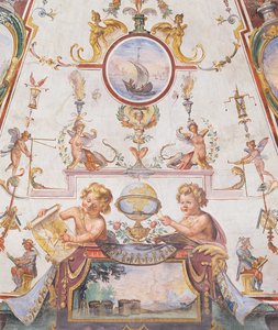Panneau de plafond du Stanzino delle Matematiche - Giulio Parigi